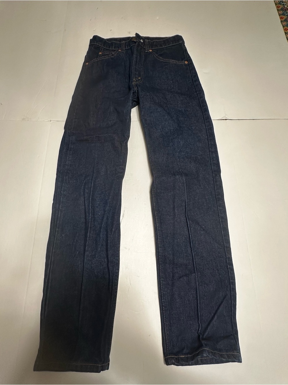 Levi's 20505 Orange Tab Navy Straight-Leg Jeans